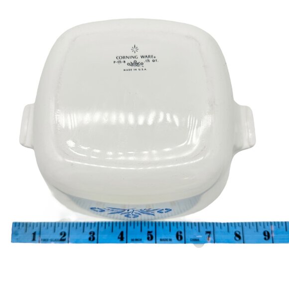 Vintage Corning Ware Blue Cornflower 1.5 Qt and 12 Oz Baking Dishes with Lids - Picture 7 of 10